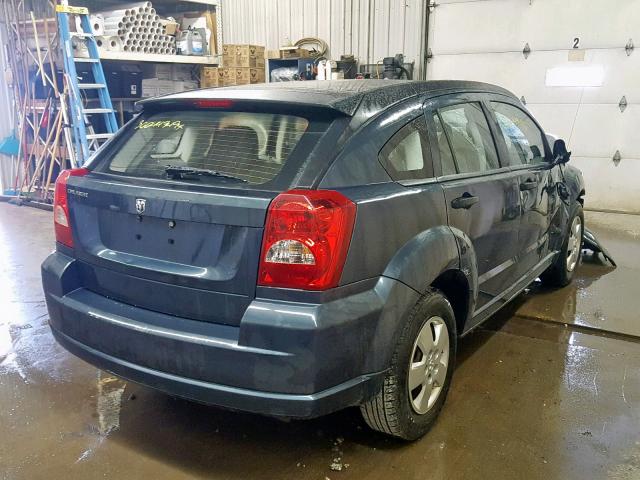 1B3HB28B07D588436 - 2007 DODGE CALIBER BLUE photo 4