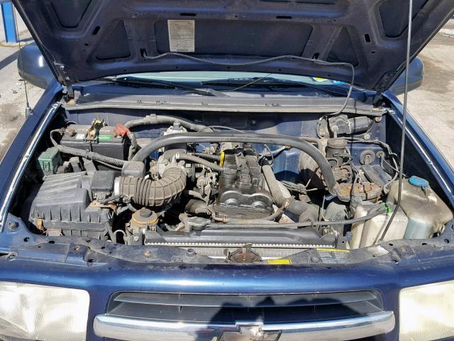 2CNBJ13C126955249 - 2002 CHEVROLET TRACKER BLUE photo 7