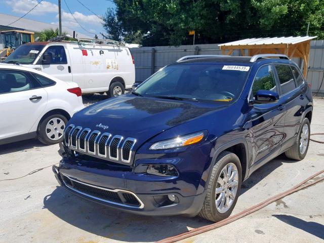 1C4PJLDS7FW516967 - 2015 JEEP CHEROKEE L BLUE photo 2