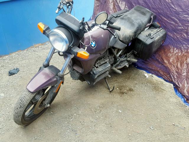 WB1057103M0133671 - 1991 BMW K75 PURPLE photo 2