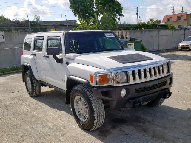 5GTDN13E878106149 - 2007 HUMMER H3 WHITE photo 1