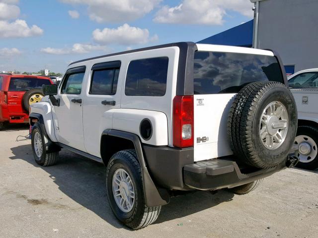 5GTDN13E878106149 - 2007 HUMMER H3 WHITE photo 3