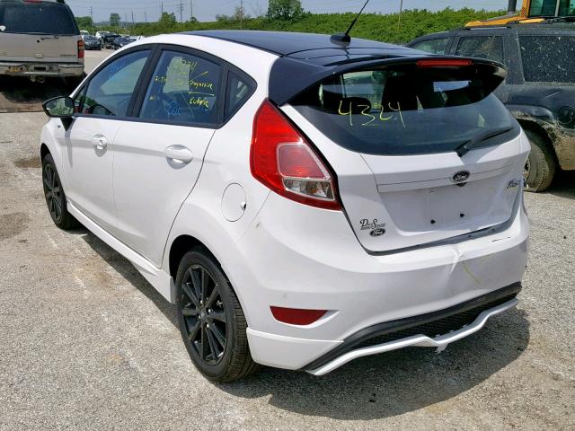 3FADP4DJ7KM129902 - 2019 FORD FIESTA ST WHITE photo 3