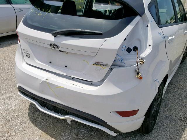 3FADP4DJ7KM129902 - 2019 FORD FIESTA ST WHITE photo 9