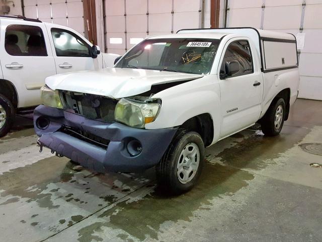 5TENX22N38Z587599 - 2008 TOYOTA TACOMA WHITE photo 2