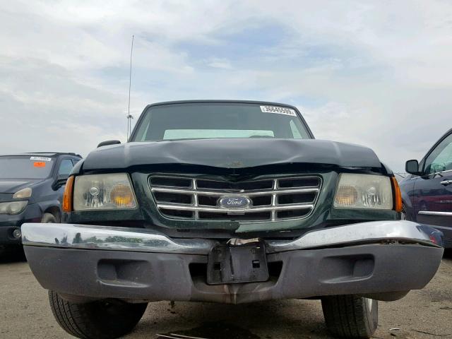 1FTYR10U61TB02968 - 2001 FORD RANGER GREEN photo 9