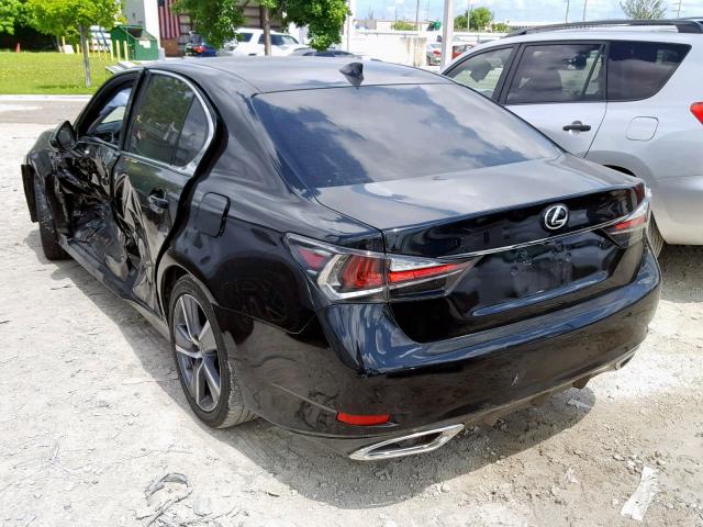 JTHBA1BLXGA001324 - 2016 LEXUS GS 200T BLACK photo 3