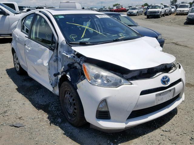 JTDKDTB35C1003285 - 2012 TOYOTA PRIUS C WHITE photo 1