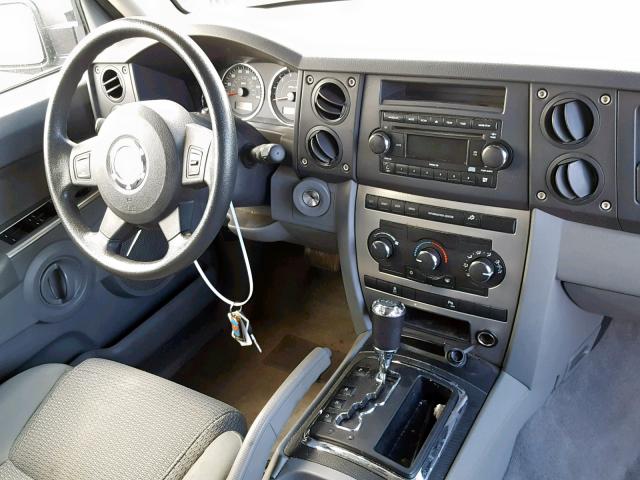1J8HG48K67C598236 - 2007 JEEP COMMANDER 银色 照片 9