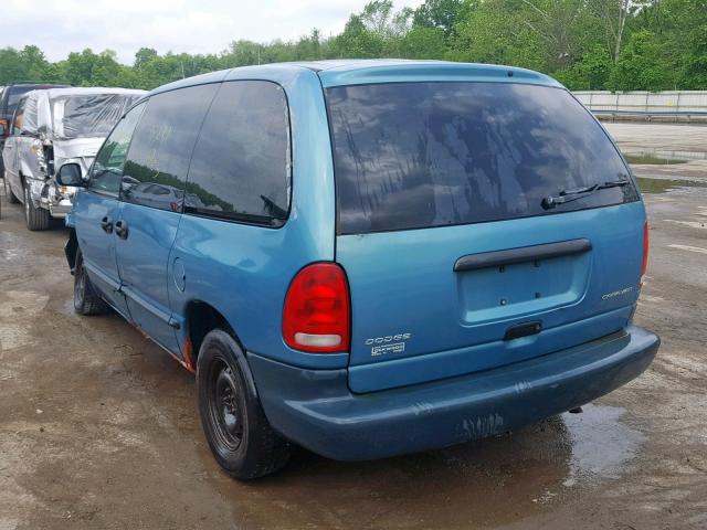 2B4FP25B9WR683002 - 1998 DODGE CARAVAN BLUE photo 3