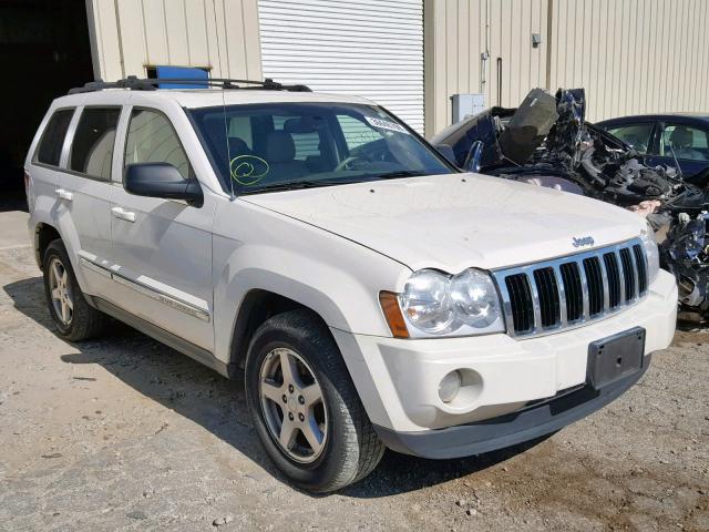 1J4HR58255C673328 - 2005 JEEP GRAND CHER WHITE photo 1