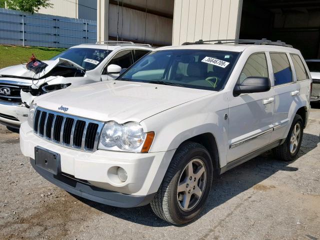 1J4HR58255C673328 - 2005 JEEP GRAND CHER WHITE photo 2