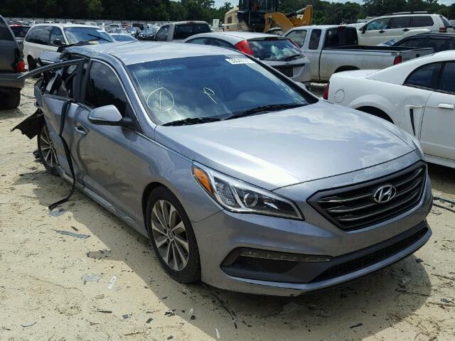 5NPE34AF2FH029471 - 2015 HYUNDAI SONATA SPO SILVER photo 1