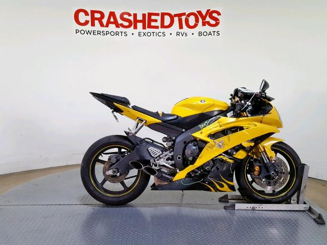 JYARJ16E78A007235 - 2008 YAMAHA YZFR6 YELLOW photo 1