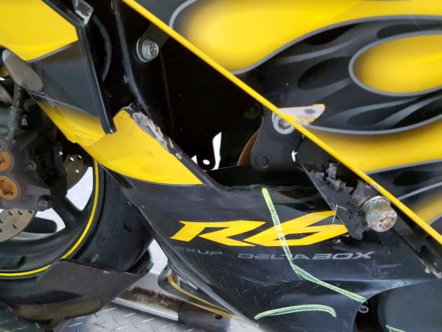 JYARJ16E78A007235 - 2008 YAMAHA YZFR6 YELLOW photo 17