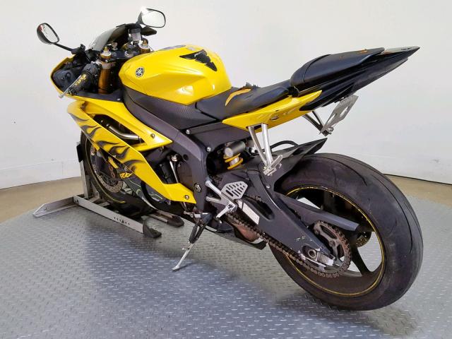 JYARJ16E78A007235 - 2008 YAMAHA YZFR6 YELLOW photo 6