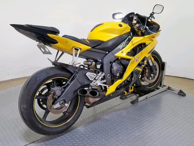 JYARJ16E78A007235 - 2008 YAMAHA YZFR6 YELLOW photo 8