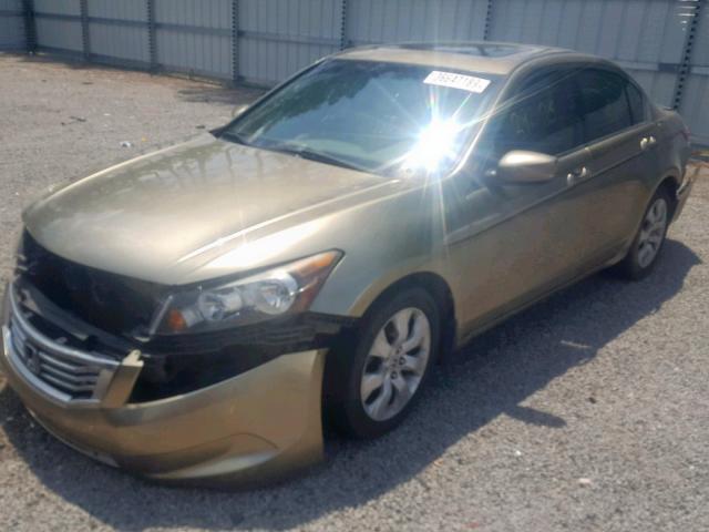 1HGCP26829A040204 - 2009 HONDA ACCORD EXL GOLD photo 2