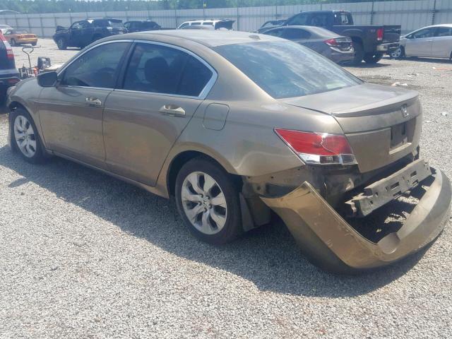 1HGCP26829A040204 - 2009 HONDA ACCORD EXL GOLD photo 3