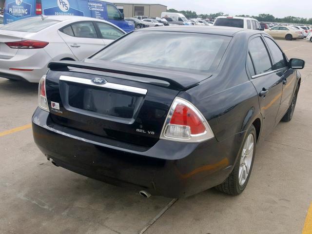 3FAHP08156R181347 - 2006 FORD FUSION SEL BLACK photo 4