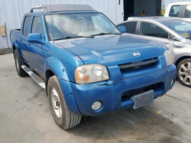 1N6ED27Y11C329529 - 2001 NISSAN FRONTIER C BLUE photo 1