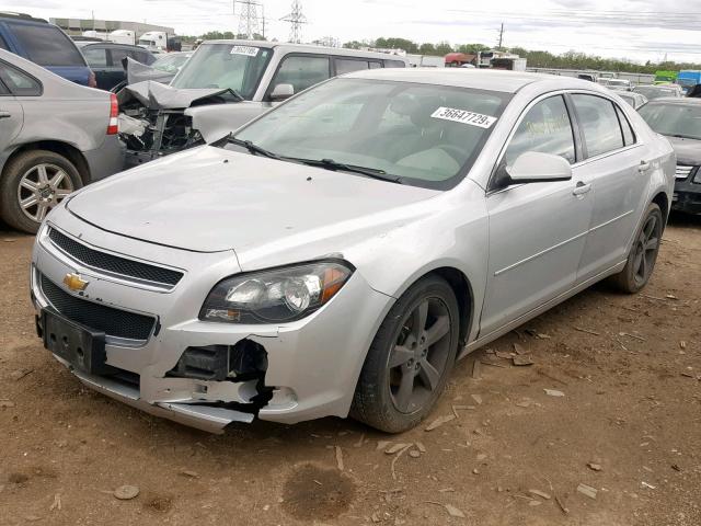 1G1ZC5E15BF134475 - 2011 CHEVROLET MALIBU 1LT SILVER photo 2