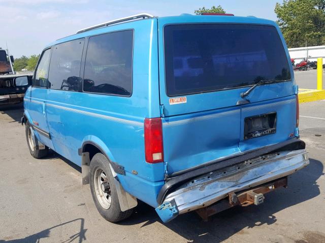 1GNDM19Z7RB161435 - 1994 CHEVROLET ASTRO BLUE photo 3