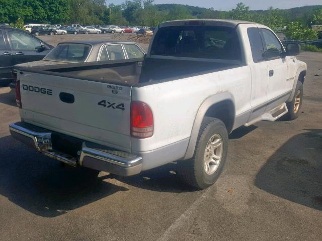 1B7GG22Y5XS249899 - 1999 DODGE DAKOTA WHITE photo 4