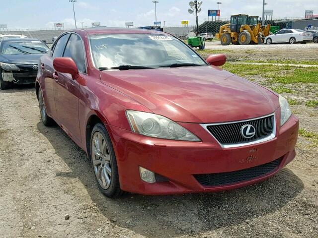 JTHCK262685018964 - 2008 LEXUS IS 250 MAROON photo 1