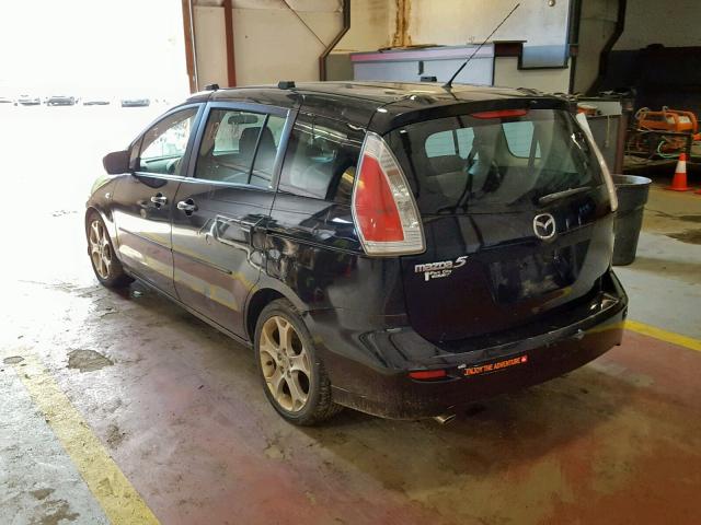 JM1CR29L380301398 - 2008 MAZDA 5 BLACK photo 3