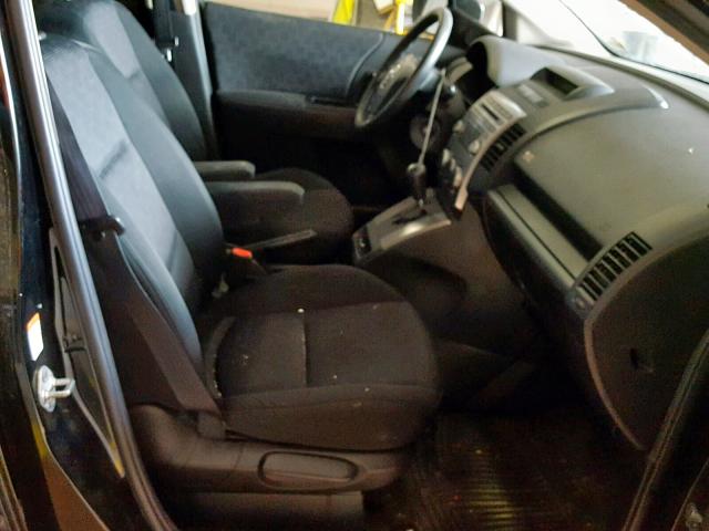 JM1CR29L380301398 - 2008 MAZDA 5 BLACK photo 5