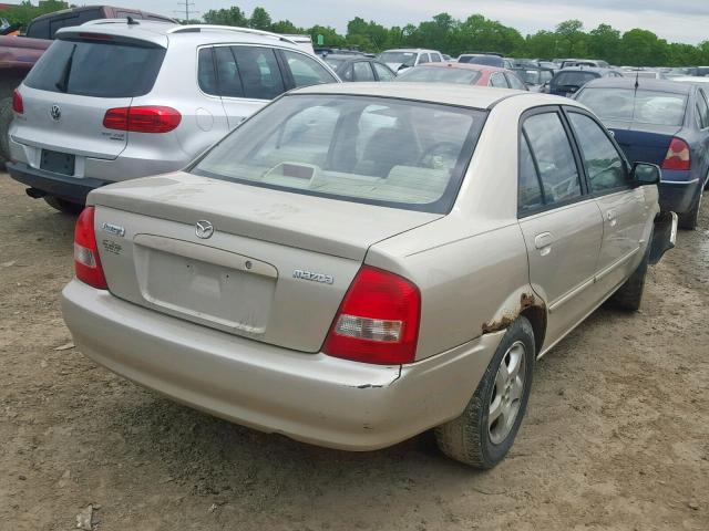 JM1BJ225410461861 - 2001 MAZDA PROTEGE LX TAN photo 4