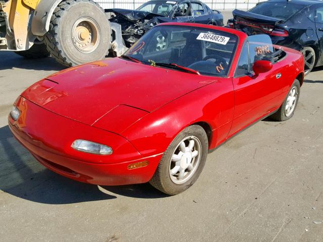 JM1NA3512L0114642 - 1990 MAZDA MX-5 MIATA RED photo 2