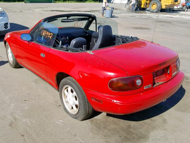 JM1NA3512L0114642 - 1990 MAZDA MX-5 MIATA RED photo 3