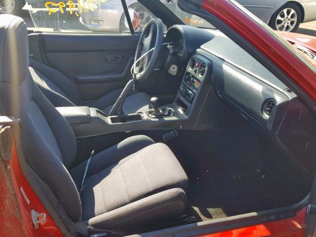 JM1NA3512L0114642 - 1990 MAZDA MX-5 MIATA RED photo 5