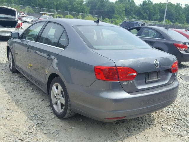 3VWLL7AJ3EM350812 - 2014 VOLKSWAGEN JETTA TDI GRAY photo 3