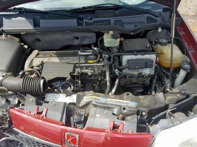 1G8AG52F64Z120556 - 2004 SATURN ION LEVEL BURGUNDY photo 7