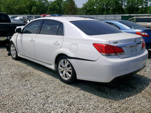 4T1BK3DB1CU450894 - 2012 TOYOTA AVALON BAS WHITE photo 3