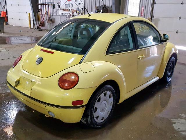 3VWCC21C1XM417642 - 1999 VOLKSWAGEN NEW BEETLE Sarı foto 4
