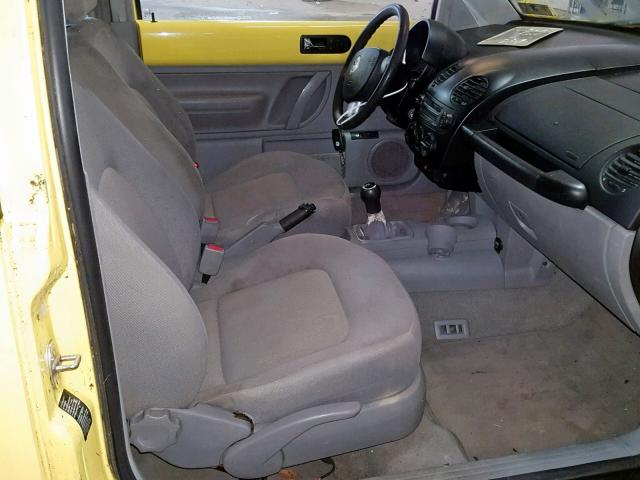 3VWCC21C1XM417642 - 1999 VOLKSWAGEN NEW BEETLE Sarı foto 5