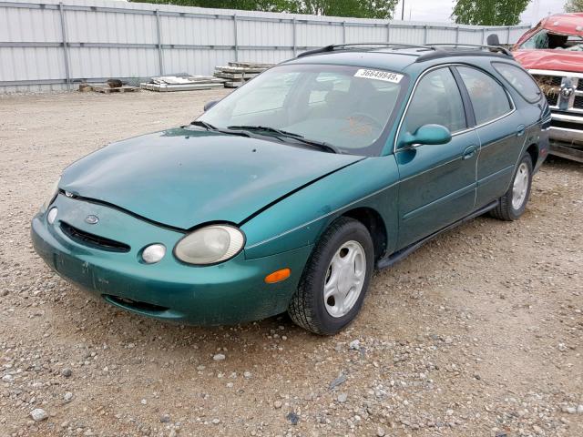 1FALP57U3TA193781 - 1996 FORD TAURUS GL GREEN photo 2