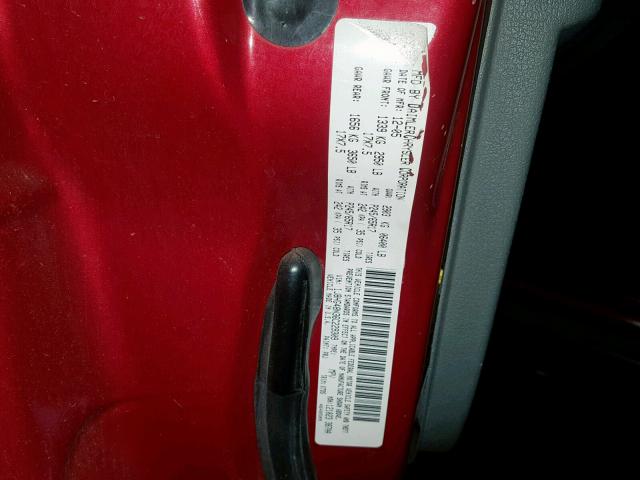 1J8HG48N36C229309 - 2006 JEEP COMMANDER 红色 照片 10
