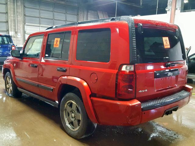 1J8HG48N36C229309 - 2006 JEEP COMMANDER 红色 照片 3