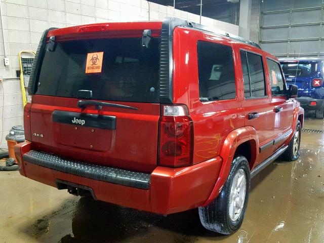 1J8HG48N36C229309 - 2006 JEEP COMMANDER 红色 照片 4