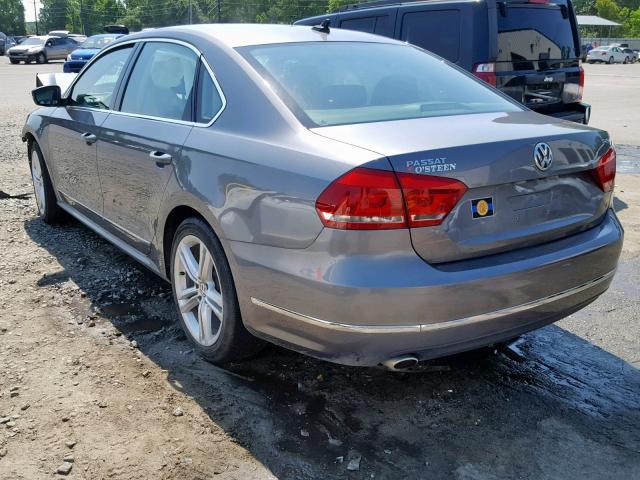 1VWBV7A30FC074812 - 2015 VOLKSWAGEN PASSAT SE GRAY photo 3