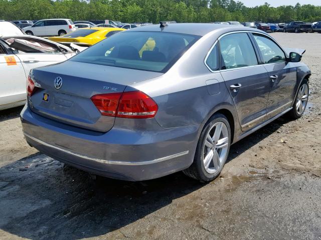 1VWBV7A30FC074812 - 2015 VOLKSWAGEN PASSAT SE GRAY photo 4