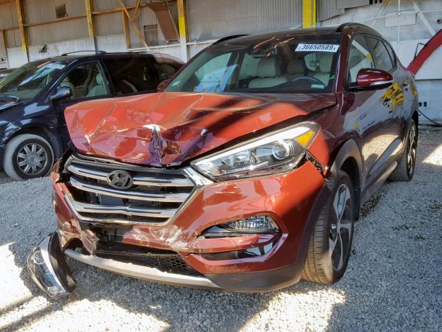 KM8J33A2XHU344075 - 2017 HYUNDAI TUCSON LIM RED photo 2