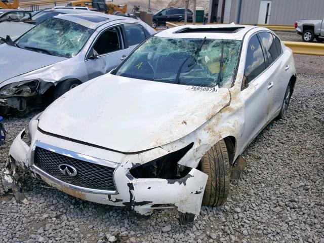 JN1BV7AP0EM681732 - 2014 INFINITI Q50 BASE WHITE photo 2