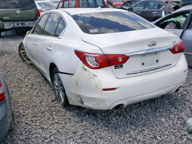 JN1BV7AP0EM681732 - 2014 INFINITI Q50 BASE WHITE photo 3