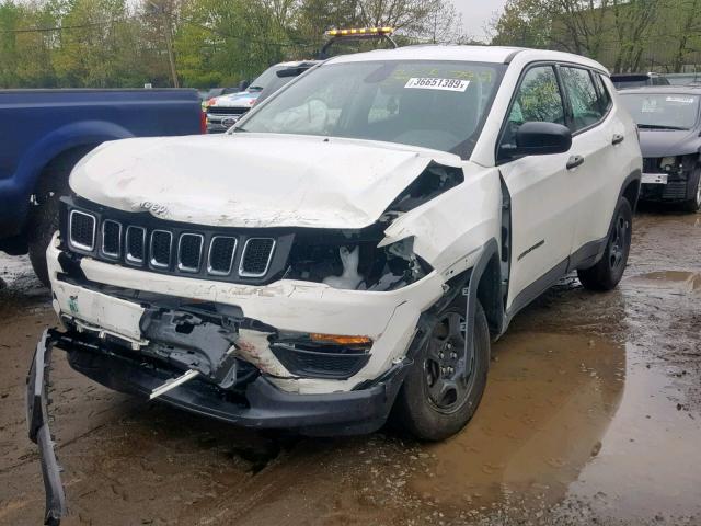 3C4NJDAB5HT664982 - 2017 JEEP COMPASS SP თეთრი ფოტო 2